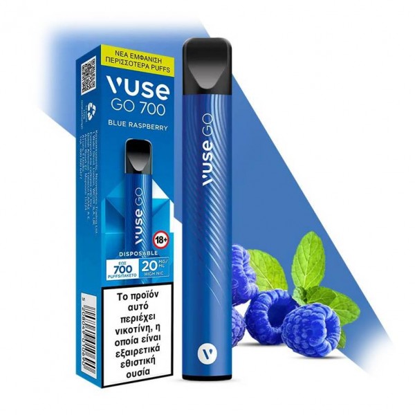 Συσκευές Μιας Χρήσης - Vuse GO 700 Blue Raspberry 20mg 2ml
