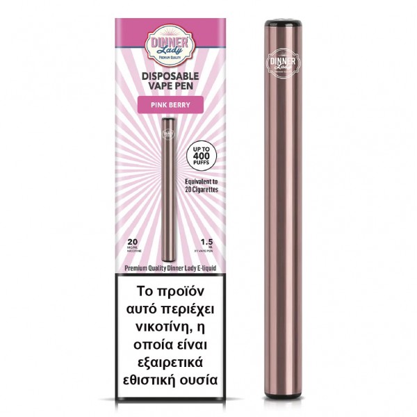 Συσκευές Μιας Χρήσης - Dinner Lady Pink Berry Disposable Vape Pen 20mg 1.5ml