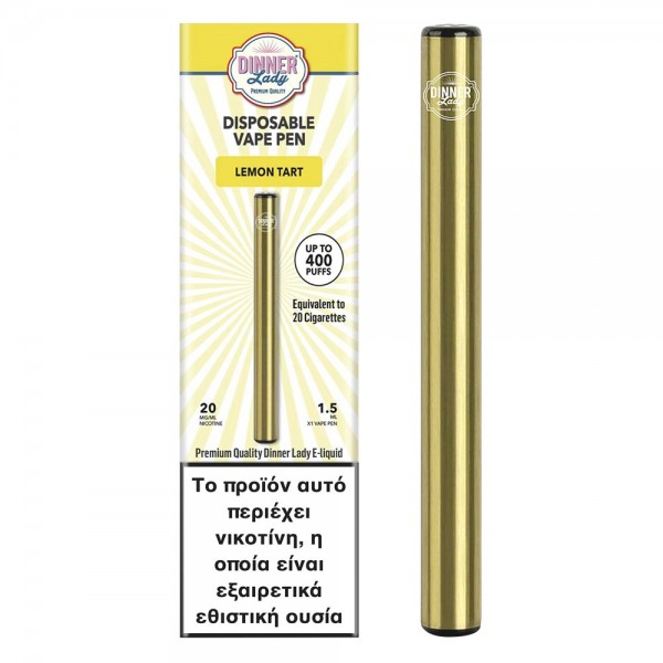 Disposable Vapes - Dinner Lady Lemon Tart Disposable Vape Pen 20mg 1.5ml