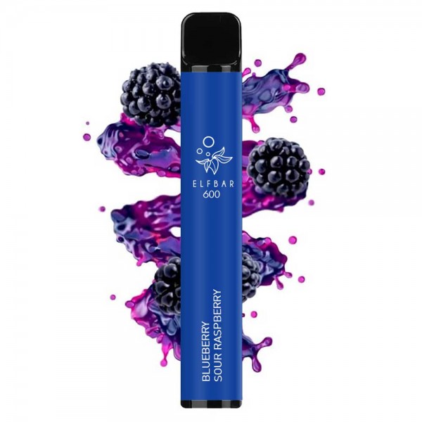 Disposable Vapes - Elf Bar 600 Blueberry Sour Raspberry 2ml