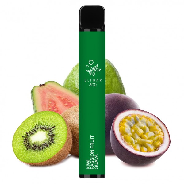 Disposable Vapes - Elf Bar 600 Kiwi Passion Fruit Guava 2ml