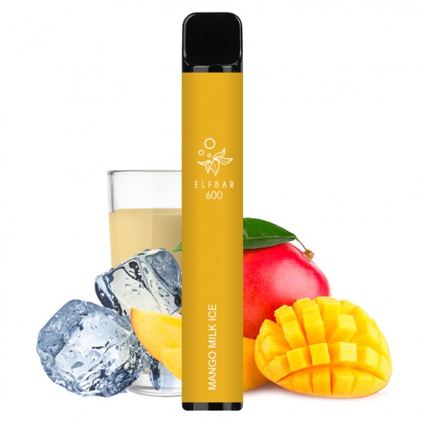 Disposable Vapes - Elf Bar 600 Mango Milk Ice 2ml