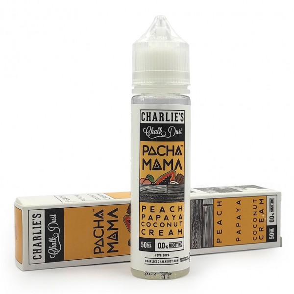 Charlies Chalk Dust - Pachamama Peach Papaya Coconut Cream 50ml Shortfill
