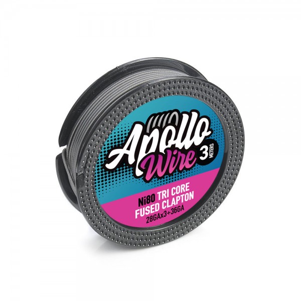 Σύρματα και Βαμβάκια - Apollo Ni80 3 Core Fused Clapton 3X28+36ga / 3m