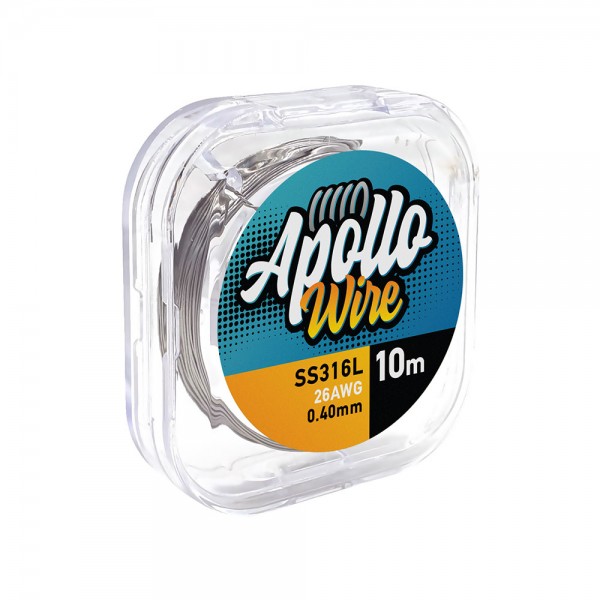 Σύρματα και Βαμβάκια - Apollo SS 316L Wire 26AWG / 0.40mm / 10m