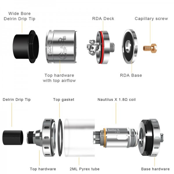 RTA - Aspire Quad Flex Survival Kit 2ml