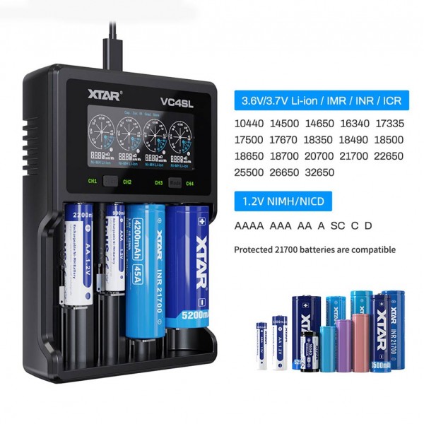 Φορτιστές - XTAR VC4SL Charger