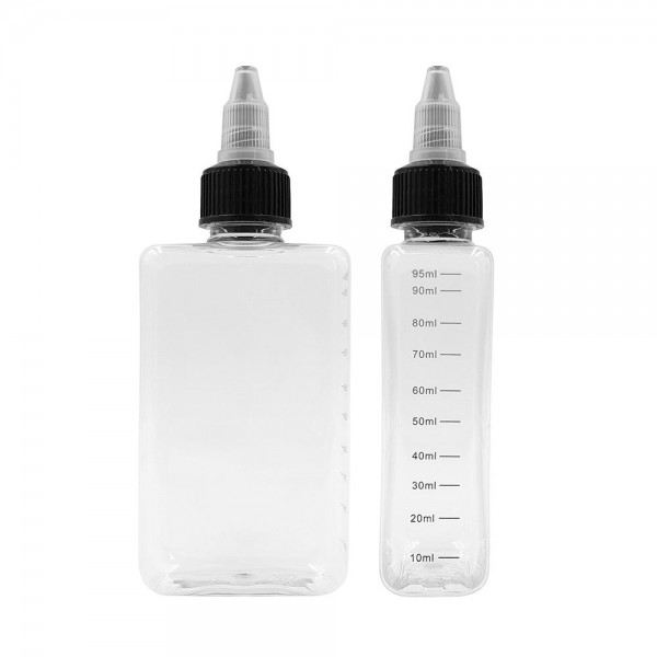 Άδεια μπουκάλια - PET Πλαστικό Μπουκάλι Πλακέ - 100ml