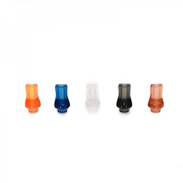 Filters & Drip Tips - Drip Tip Plastic Crystal Flat