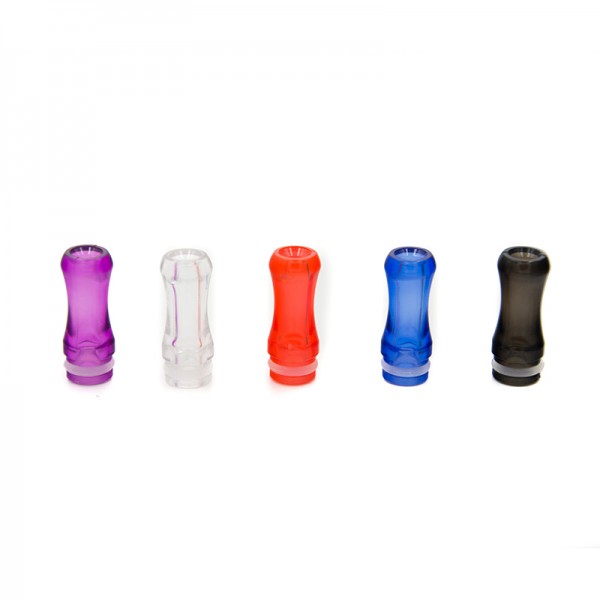 Filters & Drip Tips - Drip Tip Plastic Crystal Round