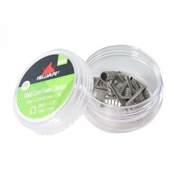Σύρματα και Βαμβάκια - Hellvape NI80 Quad Core Fused Clapton Coils