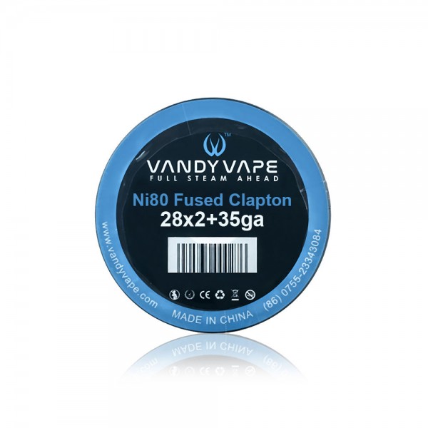 Wires & Cotton - Vandy Vape Fused Clapton Wire Ni80 28x2+35g - 3m