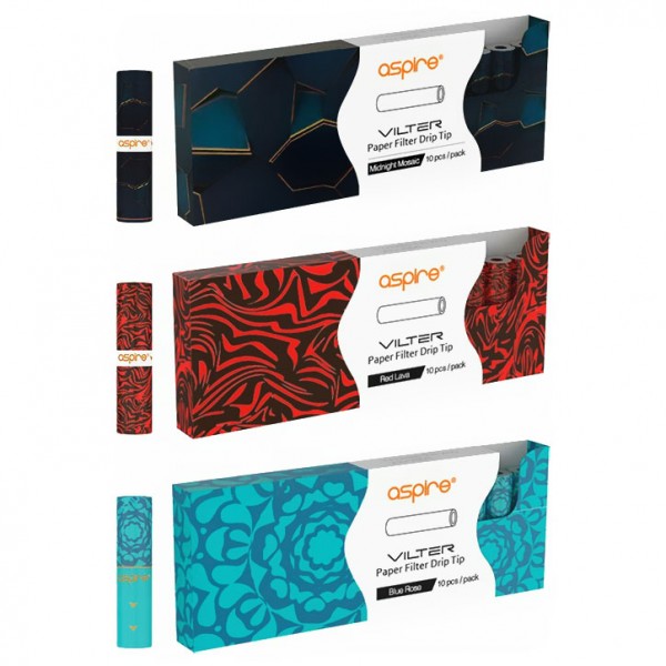 Διάφορα - Aspire Vilter Paper Filter Drip Tip (10 Pack)