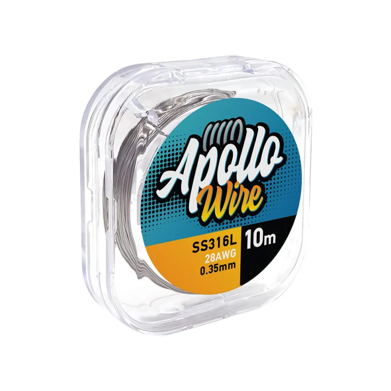 Apollo Wire SS 316L 28AWG / 0.35mm / 10M - APOLLO WIRE Brand - Wires & Coils