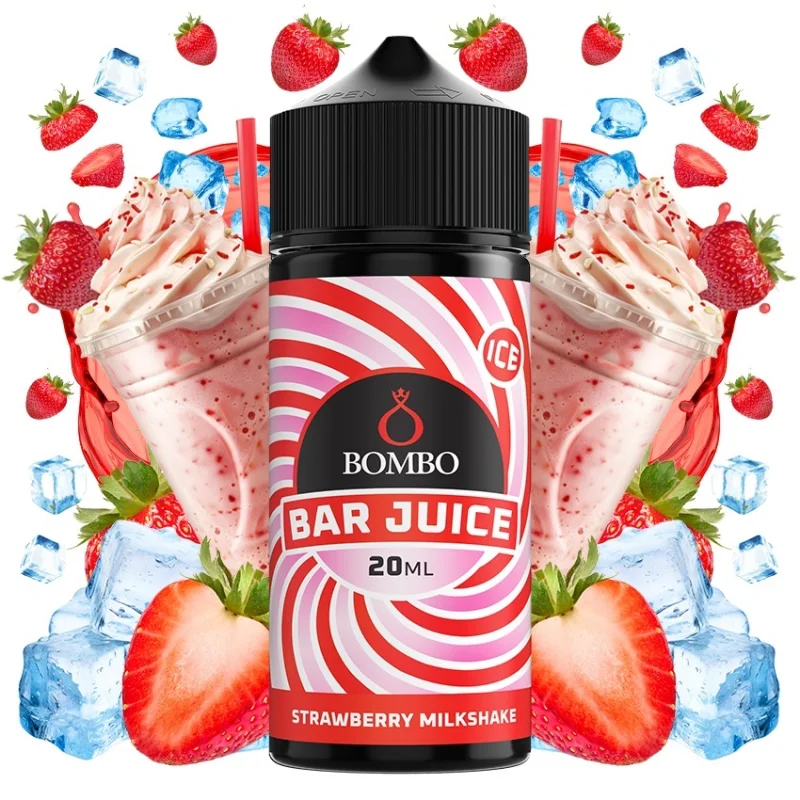 Bombo Bar Juice Strawberry Milkshake 20/120ml
