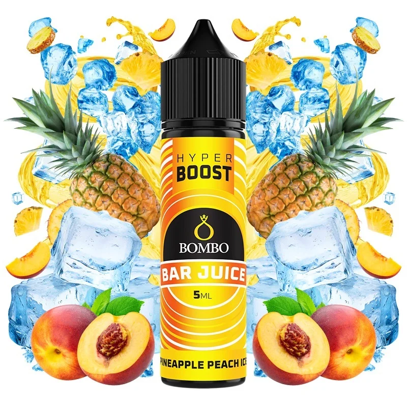 Bombo Bar Juice Hyper Boost Pineapple Peach 5/60ml