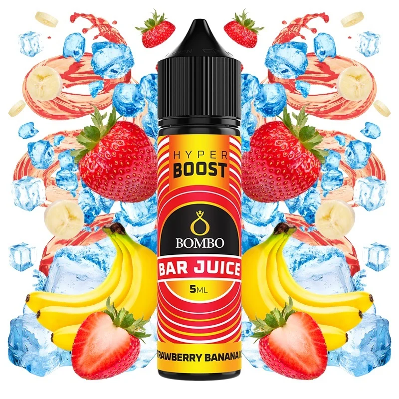 Bombo Bar Juice Hyper Boost Strawberry Banana 5/60ml