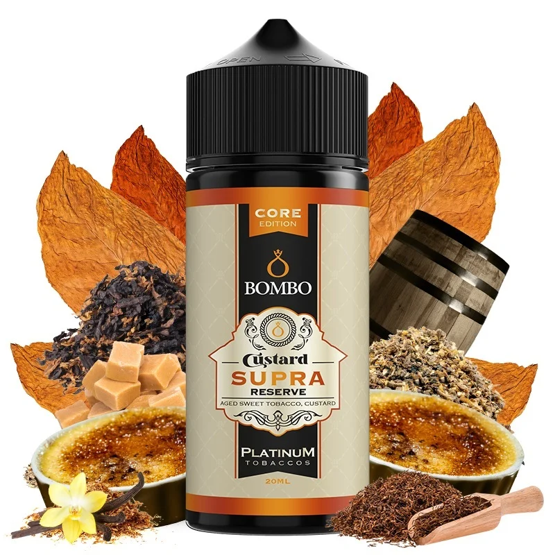 Bombo Platinum Tobaccos Custard Supra Reserve Core Edition 20/120ml