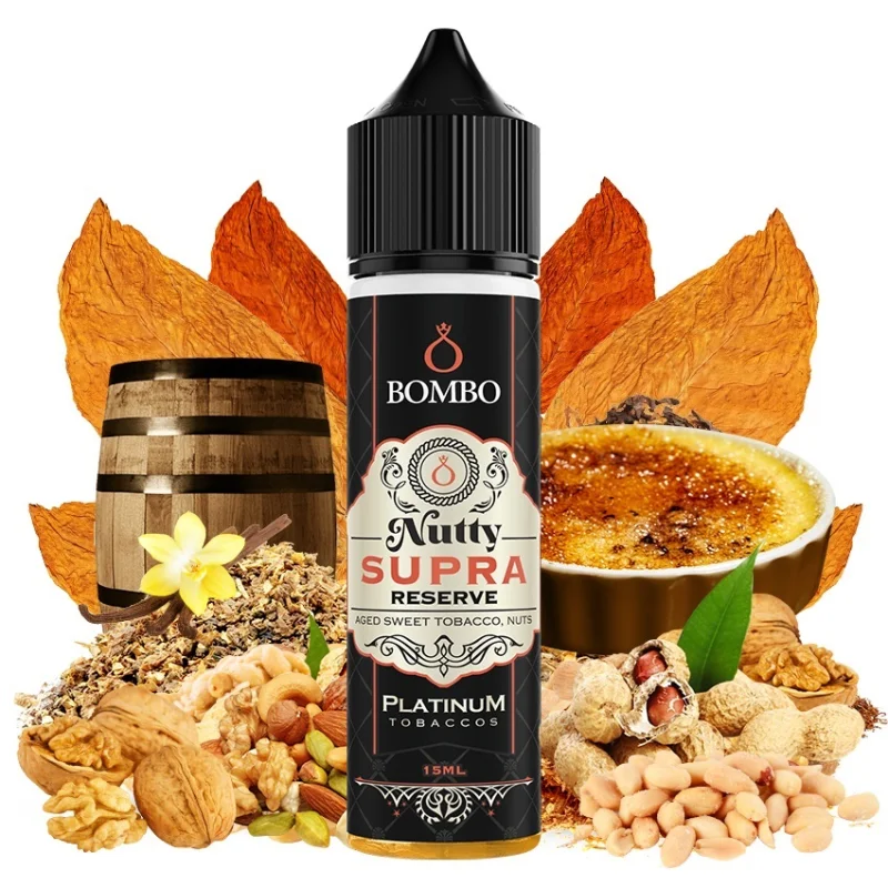 Bombo Platinum Tobaccos Nutty Supra Reserve 15/60ml