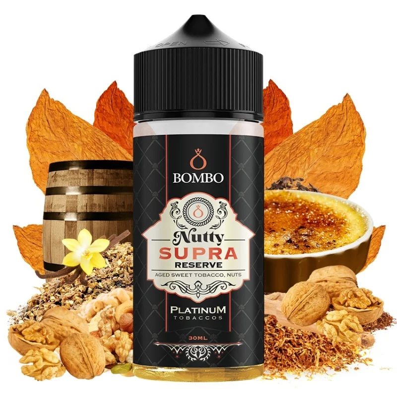 Bombo Platinum Tobaccos Nutty Supra Reserve 30/120ml
