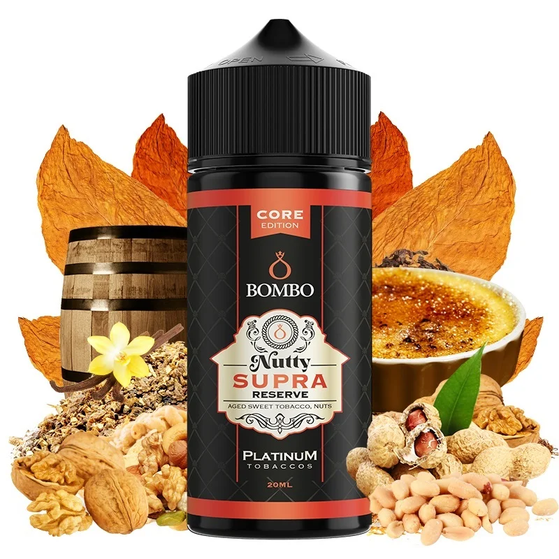 Bombo Platinum Tobaccos Nutty Supra Reserve Core Edition 20/120ml