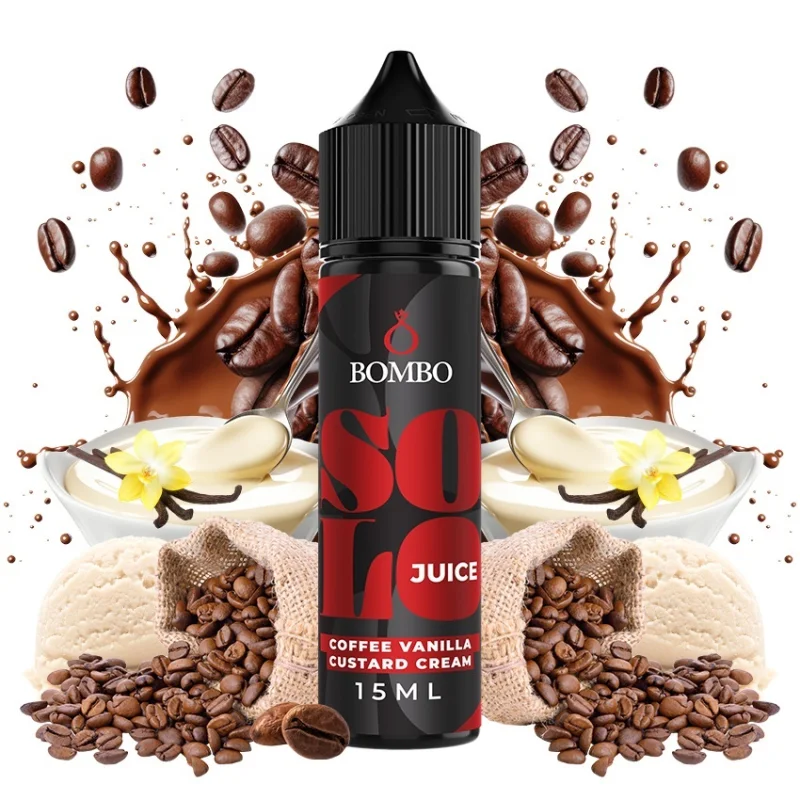 Bombo Solo Coffee Vanilla Custard Cream 15/60ml