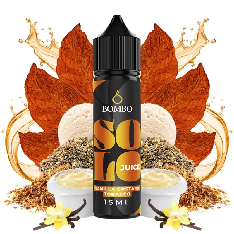 Bombo Solo Vanilla Custard Tobacco 15/60ml