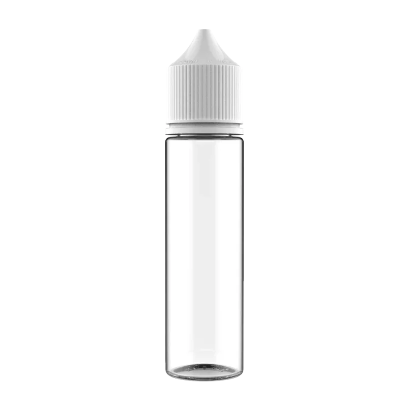 Chubby Gorilla V3 Unicorn Clear Bottle White Cap 60ml - CHUBBY GORILLA Brand - Empty Bottles