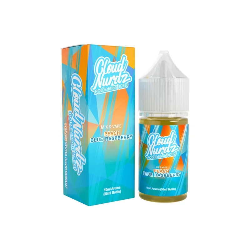 Cloud Nurdz Peach Blue Raspberry Pod Edition Iced 10/30ml