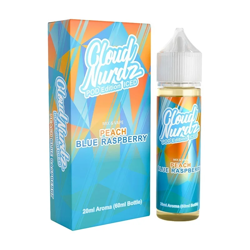 Cloud Nurdz Peach Blue Raspberry Pod Edition Iced 20/60ml