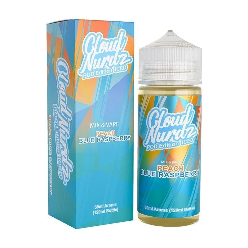 Cloud Nurdz Peach Blue Raspberry Pod Edition Iced 30/120ml