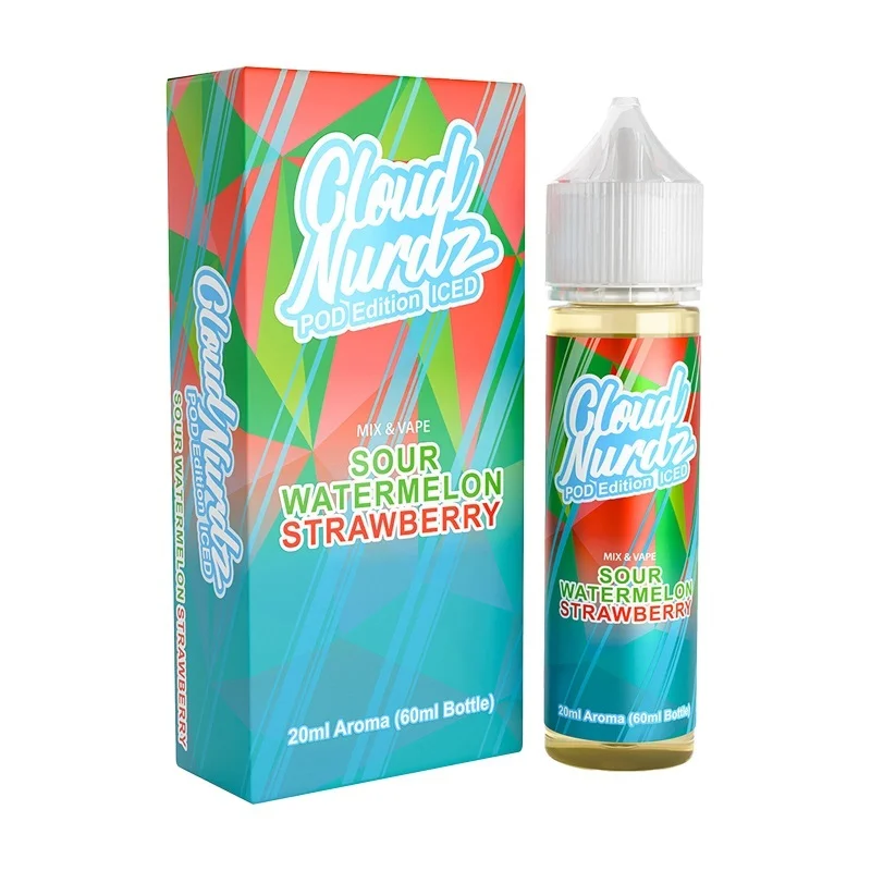 Cloud Nurdz Sour Watermelon Strawberry Pod Edition Iced 20/60ml