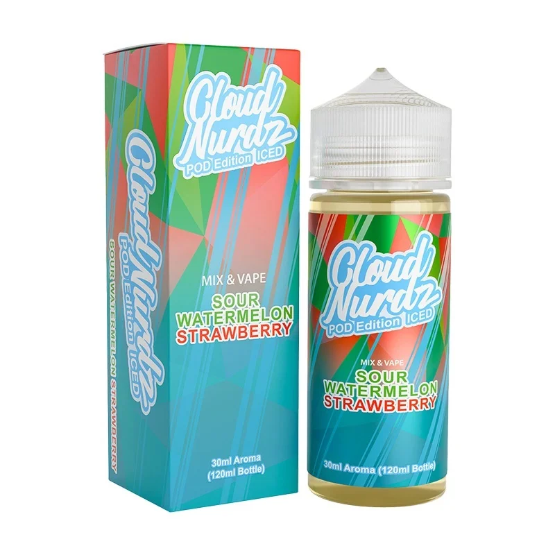 Cloud Nurdz Sour Watermelon Strawberry Pod Edition Iced 30/120ml
