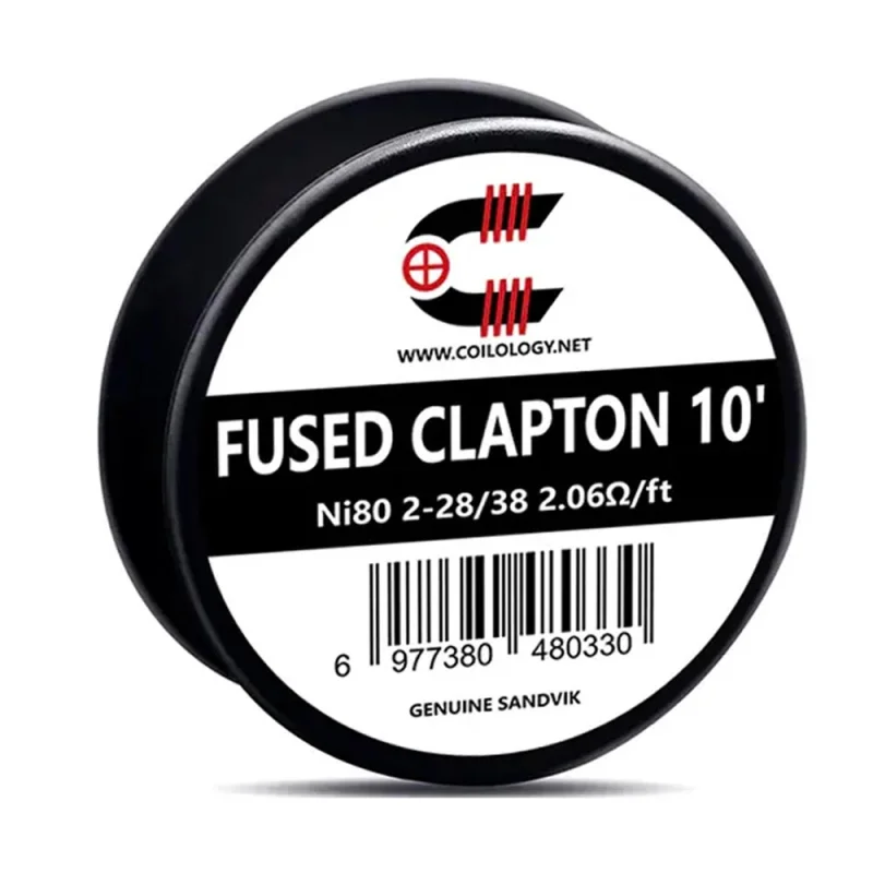 Coilology Fused Clapton Sandvik Ni80 2-28/38 5/4Lp 0.44 Ohm 10pcs - COILOLOGY Brand - Wires & Coils