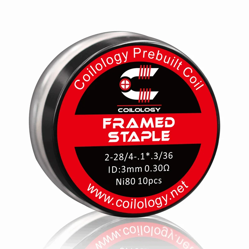 Coilology Framed Staple Pre-built Coil Ni80 0.27 Ohm 10pcs