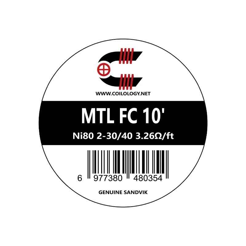 Coilology MTL Fused Clapton Ni80 2-30/40 3.26Ohm/Ft