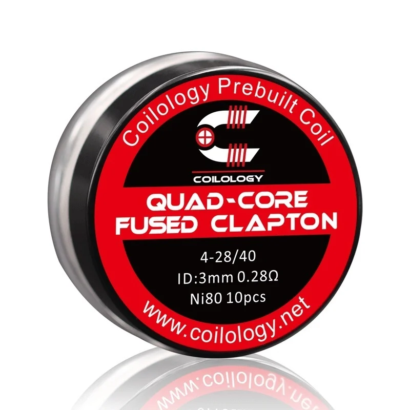 Coilology Quad Core Fused Clapton Coil 0.28 Ohm Ni80 10pcs