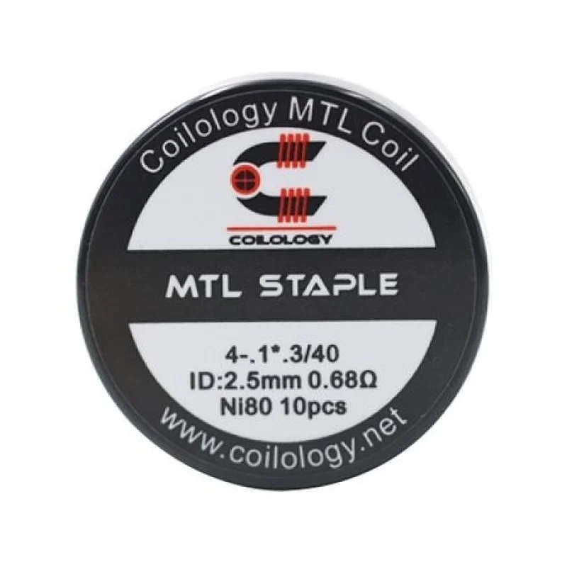 Coilology MTL Staple Coil Ni80 0.68 Ohm 10pcs