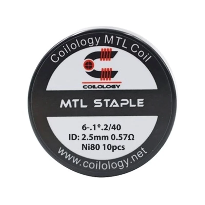 Coilology MTL Staple Coil Ni80 0.57 Ohm 10pcs