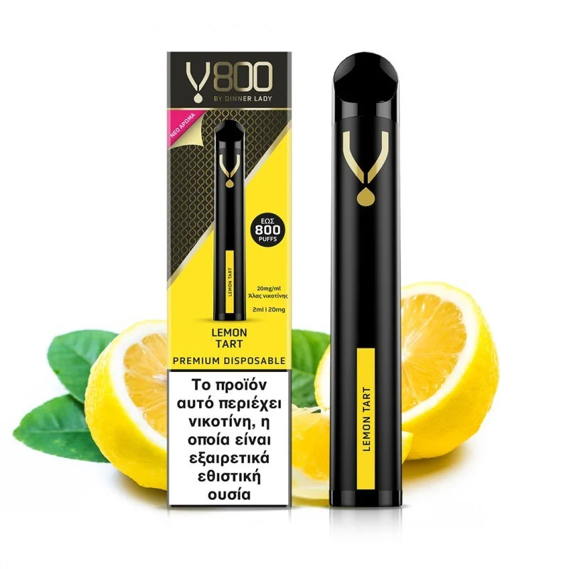 Dinner Lady V800 Lemon Tart 2ml 20mg - DINNER LADY Brand - Disposable Vapes