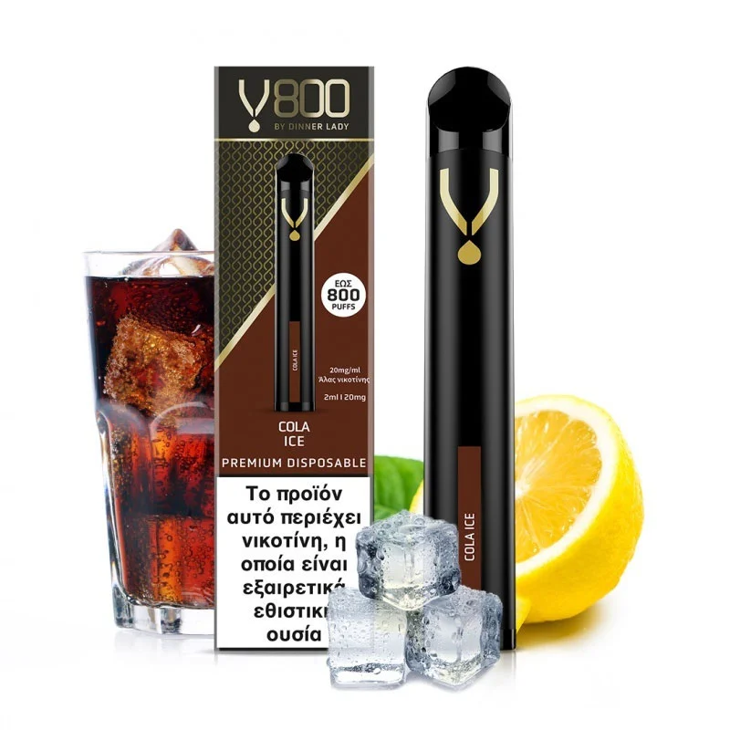 Dinner Lady V800 Cola Ice 2ml 20mg - DINNER LADY Brand - Disposable Vapes