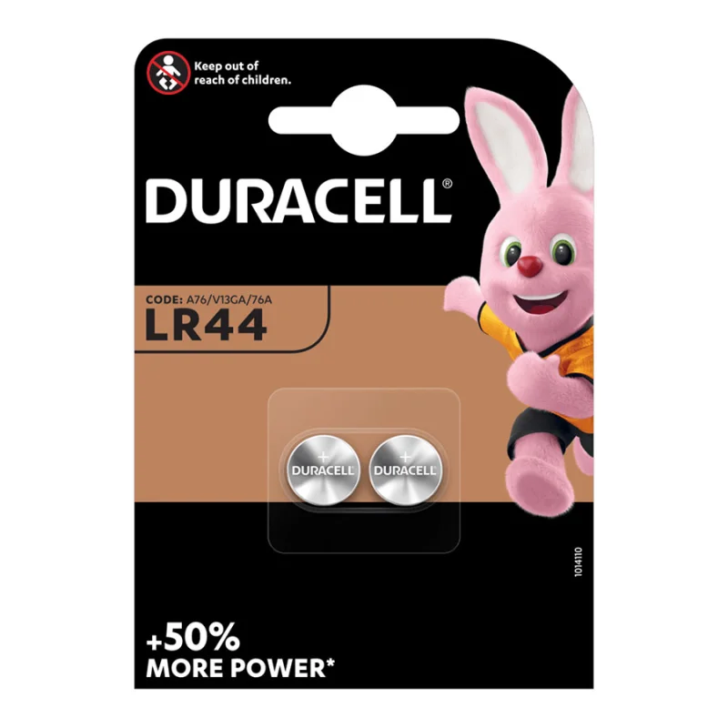 Duracell +50% More Power LR44 A76 2pcs