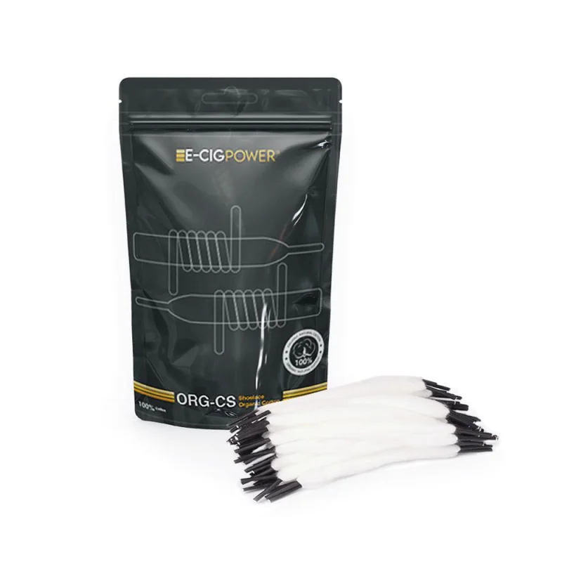 E-Cig Power Org CS Shoelace Organic Cotton - E-CIG POWER Brand - Cotton