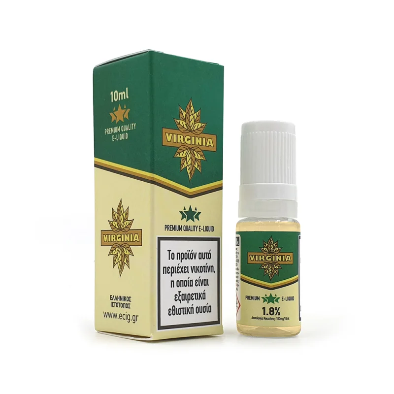 eCig Hellas Tobacco Virginia 10ml 6mg/ml