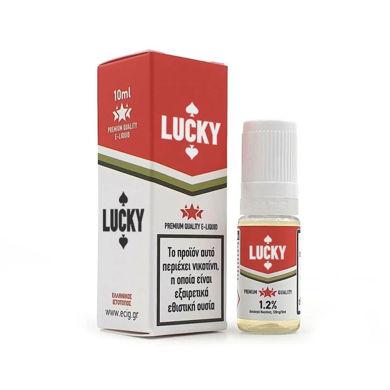 eCig Hellas Tobacco 10ml Lucky - 10ml 18mg/ml