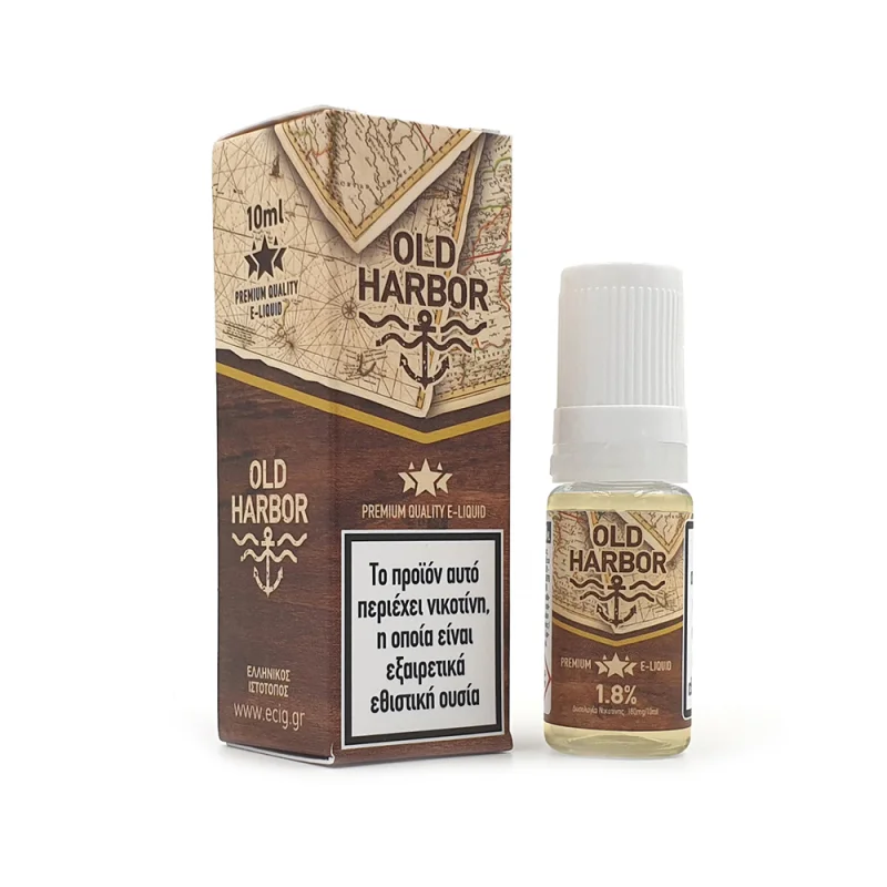 eCig Hellas Tobacco 10ml Old Harbor - 10ml 12mg/ml