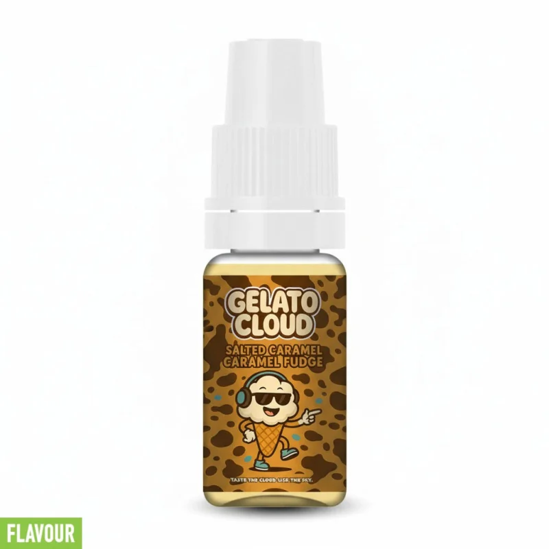 eCig Hellas Flavour Salted Caramel Fudge Gelato Cloud 10ml