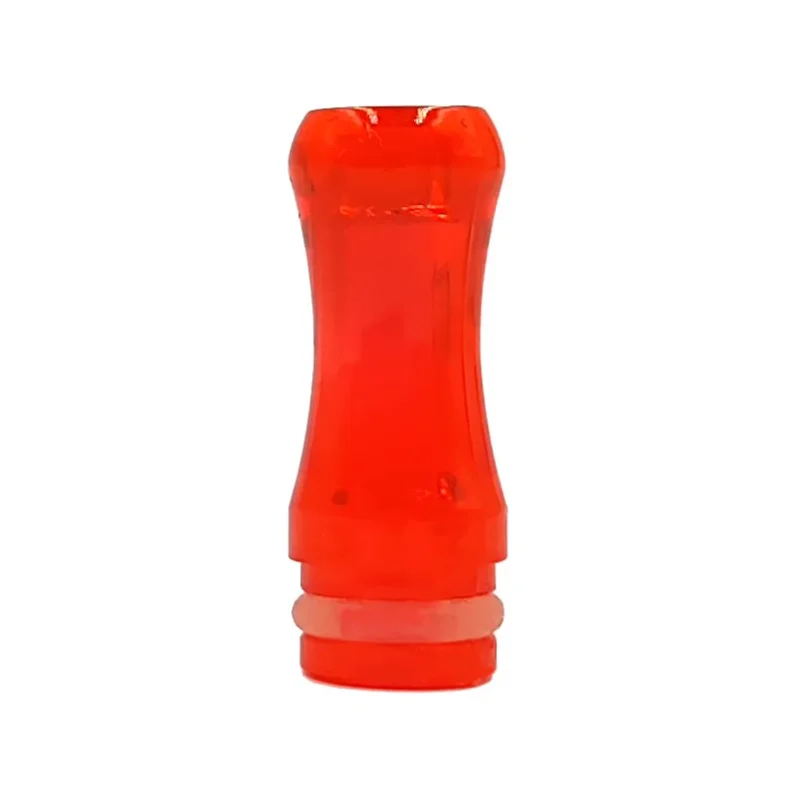 eCig Hellas Drip Tip Plastic Crystal Round Λευκό