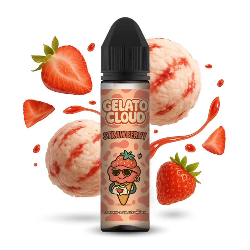 eCig Hellas Gelato Cloud Strawberry 10/60ml
