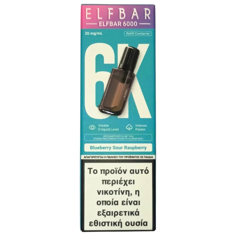 ELF BAR 6000 Blueberry Sour Raspberry 10ml 20mg/ml